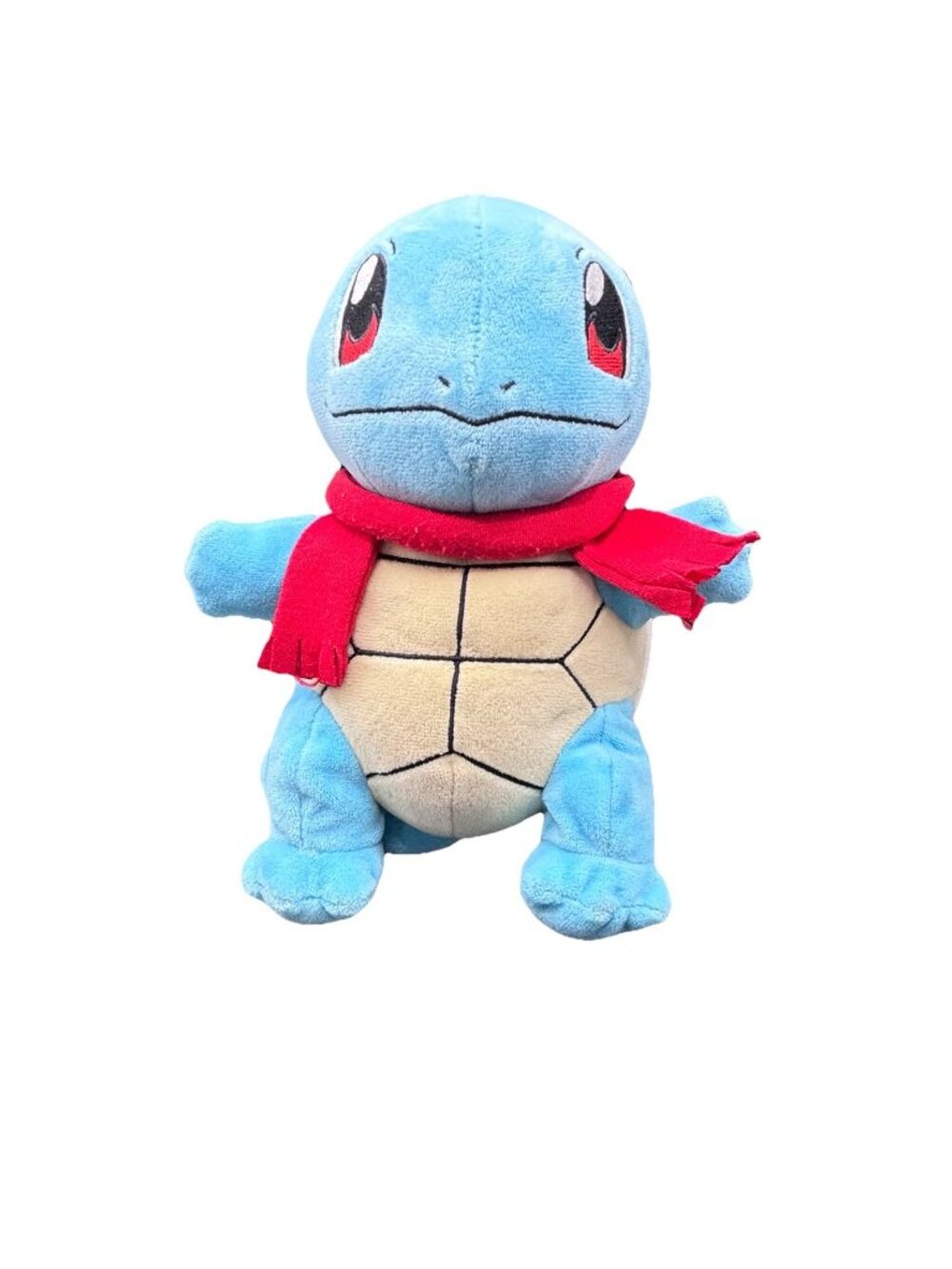 Pokemon Plush Squirtle Red Scarf Holiday 8” Stuffed Animal Toy Jazwares Nintendo